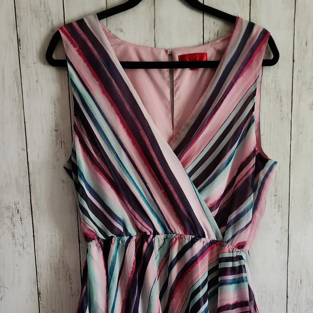 Colorful Ruffle Dress - Picture 1 of 6